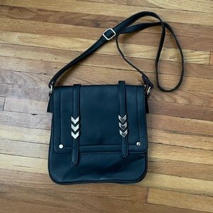 Black side purse